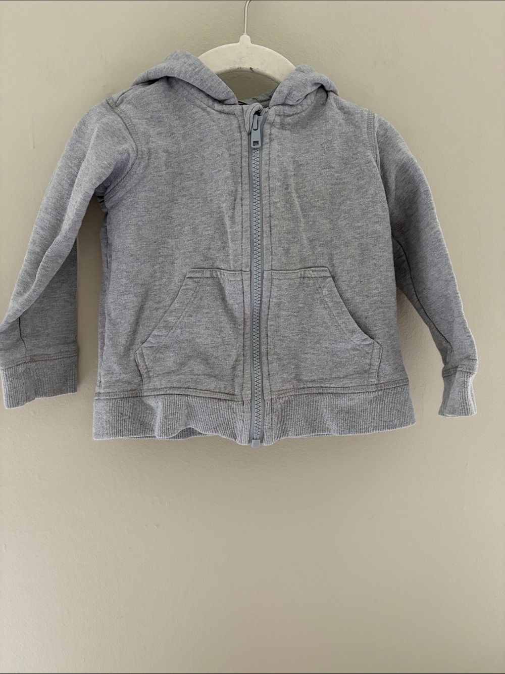 Pact Kids Gray Zip-Up Hoodie 18-24M